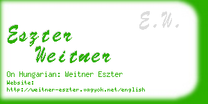 eszter weitner business card